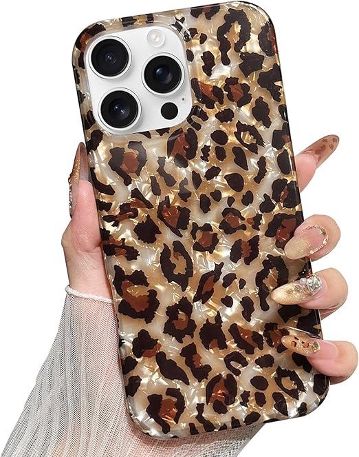 Jmltech for iPhone 12 Pro Max Case Cheetah Print Leopard Retro Women Silicone Soft Flexible Shockproof Protective Slim Thin Girly Phone Cases for iPhone 12 Pro Max Brown