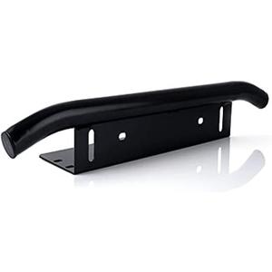 SKYWORLD 22.8 inch Bull Bar Aluminum Alloy Front Bumper License Plate Mount Bracket Holder for Daytime Running Light Offroad LED Light Bar, Black