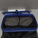 Fine Mesh Pool Net & Brush Head Combo - Sturdy Skimmer with 17.5" Professional Brushes for Pool Wall Cleaning