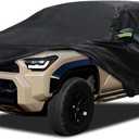 Car Cover Custom Fit for Toyota 4runner 2002-2026, Migaven Waterproof Full Exterior Cover Sun Rain Protection with Door Zipper and Cotton Lining, Black