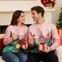 Idgreatim Unisex Ugly Christmas Crewneck Sweatshirt Novelty 3D Graphic Long Sleeve Sweater Shirt (M)