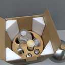 Gusto Nostro Cocktail Set Bartender Kit with Stainless Steel Ice Bucket - Complete Mixology Bar Tool Set with Wooden Organizer, Cocktail Shaker, Jigger, Muddler, Spoon, Tongs, Pourers, Recipe Cards (3.4 Liters + Barware, Silver)