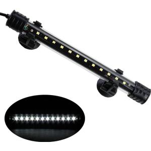 AQUANEAT Aquarium LED Submersible Light 7.5 Inch Underwater Fish Tank Light (White)