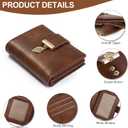 yiijay Small Wallet Women RFID Blocking Leather Bifold Wallet Credit Card Holder for Women Ladies Compact Wallet Mini Purse With Zipper Pocket