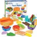 Learning Resources New Sprouts Taco Night!, 28 Pieces, Ages 18 Months+, Play Food for Kids Kicthens, Grocery Store Pretend Play, Play Kitchen Accessories