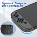 HEYSTOP Switch 2 Case for Nintendo Switch 2 Accessories(2025), Protective Case with Screen Protector, Switch 2 Transparent Cover with Protective Film and Grip Cover,AntiScratch and Shock Absorption