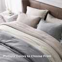 Bedsure King Size Comforter Set - Taupe Soft Bedding for All Seasons, Cationic Dyed Bed Set, 3 Pieces, 1 King Size Comforter (104"x90") and 2 Pillow Shams (20"x36"+2")