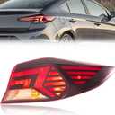 TODO Outer Tail Light Assembly Compatible with 2019 2020 Hyundai Elantra, Halogen Rear Lamp with Bulbs, Fits Eco Limited SE SEL Sport Value, Replaces 92402-F3500 HY2805159（Right Passenger Side）