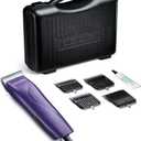Andis 21420 EasyClip Pro-Animal 7-Piece Detachable Blade Clipper Kit, Animal/Dog Grooming, Purple MBG-2 (Blue)