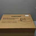 Cat Litter Box Stainless Steel Enclosure, Comfortable Space for Large Cats and Kittens, Easy to Clean Smooth Surface, Durable Metal Build with Cover, Litter Pad, Footboard and Shovel (Dark Gray)