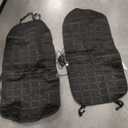 2 Pack Seat Cushion Winter Cover for Full Back and Seat (Black)