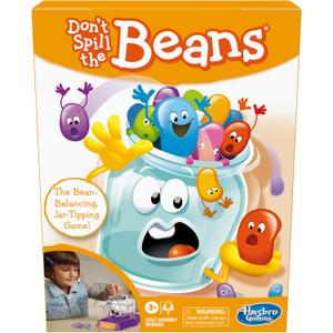 Hasbro Gaming Don't Spill The Beans Game for Kids, Easy and Fun Balancing Game for Children Ages 3 and Up, Preschool Games for 2 Players, Kids Board Games
