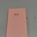 Forvencer Pocket Planner 2026, Weekly Monthly Planners with Month Tabs for Purse, 3.5" x 6", Jan 2026-Dec 2026, Cute Small Daily Academic Calendar, Elastic Band, Hardcover Agenda for Women, Teacher (Gliter-Pink)