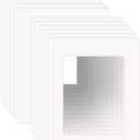 ZBEIVAN 16x20 White Picture Mats for 11x14 Pictures with Core Bevel Cut Frame Mattes - Pack of 12