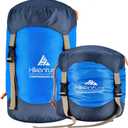 Hikenture Compression Sack for Sleeping Bag, Upgrade Anti-Tear Nylon Sleeping Bag Stuff Sack, 10L/14L/20L/30L Water-Resistant Compression Bag, Storage Bag (Blue)