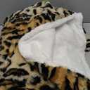 Cozy Bliss Luxury Faux Fur Throw Blanket Leopard Print, Non Shedding Double Sided Sherpa Blankets Super Soft Fluffy Thick Warm Throws Home Decor for Couch Bed Sofa Women,50"*60"Inches Brown Leopard