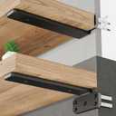 SKYSEN 12 Pack 10" Floating Shelf Bracket, Shelves Brackets, Wood Shelving Brackets Hardware - Heavy Duty - 4/6/8/10/12 inch - Real Hidden Bracket Designtzj10-12