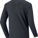 FR Shirts for Men 6.5oz Lightweight Fire Resistant Shirts for Men Long Sleeve NFPA2112/CAT2 (Black, L)