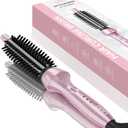 DAN Technology Thermal Brush,Dual Voltage Travel CurlingBrush, 60 min Shut Off Electric Curling Brush, Temperature Adjustable Heated curlingBrush,3/4 inch Curling Irons