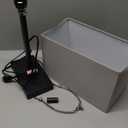 21" Touch Bedside lamps with 2 USB & AC Outlets, 3-Way Dimmable Bedside Table Lamps Set of 2 for Bedroom Living Room Office Reading, Gray Shade Lamps for Night Stands, 5000K LED Bulbs Included 1 Pack