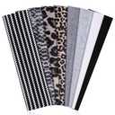 Ztomine 8 Pack Headbands for Women Non Slip - Stylish Sports Hair Bands for Women's Hair - Soft Cotton Cloth Stretchy Headbands for Women for Yoga, Outdoor Exercise Running