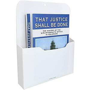 Marbrasse Magnetic File Holder - Magnetic Paper Holder, Pocket Organizer Office Supplies Storage Mail Organizer for Notebooks,Planners,Letter (1 Pack)