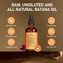 10 x Batana Oil for Hair Growth Dr Sebi Organic, 100% Raw Pure & Natural Botana Oil from Honduras, Deeply Nourishing Scalp for Hair Thicker and Stronger (2 Fl Oz, Pure)