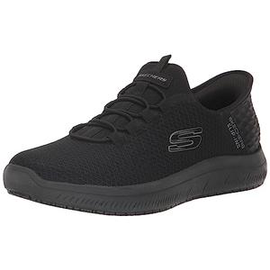 Skechers Men's Summits Colsin Sr Hands Free Slip-Ins Sneaker, Black, 9.5 Wide