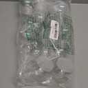 16 Pieces 2.7 Inch/69mm Plastic Snow Globe Clear Plastic Water Globe Fillable Snow Globe with Screw Off Cap for DIY Crafts Christmas Home Decoration