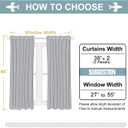 ChrisDowa Grommet Room Darkening Curtains for Bedroom and Living Room - 2 Panels Set Thermal Insulated Blackout Curtains (Beige, 38W x 45L)