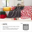 L'AGRATY Chunky Knit Blanket - Soft Chunky Throw 60x80 inches: 100% Hand Kintted Chenile Crochet Throw for Couch - Large Cable Knit Blanket for Home Decor (Ivory)