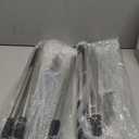 2 Pack Garden Rake for Leaves,Heavy Duty Metal Adjustable Leaf Rake for Lawns,Long Handle 33"-69" with Expandable Head 8"-15",Garden Tools for Yard Lawn Shrub Garden Beds