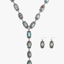 TOPACC Western Turquoise Necklace and Earring Sets for Women Cowgirl Accessories