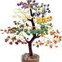 7 Chakra Crystal Tree for Positive Energy House Warming Gifts New Home of Life Decor Office Women Reiki Spiritual 8-10 Inch 300 Beads