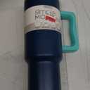 40 oz Stainless Steel Tumbler with Handle and Straw Lid