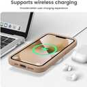 Vooii Compatible with iPhone 13 Case, Liquid Silicone Upgrade [Camera Protection] [Soft Anti-Scratch Microfiber Lining] Shockproof Phone Case for iPhone 13 6.1 inch - Light Brown