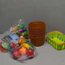 JOYIN Learning Toys Play Food Set for Toddlers, Cutting Food for Preschool Activities, Play Kitchen Accessories, Educational Toys, Color Sorting Set for Boys & Girls, Easter Basket Stuffers