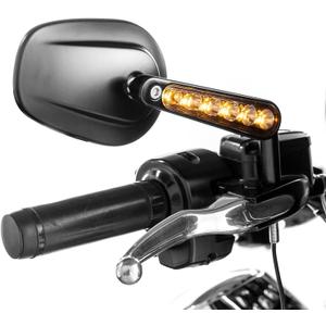 Mirrors Muscle Rear Mirror with LED Turn Signals Compatible with Harley Sportster Dyna Softail Touring Street Glide Road King Road Glide 1984-2024 Black Mirrors Muscle Rear Mirror with LED Turn Signals Compatible with Harley Sportster Dyna Softail Touring Street Glide Road King Road Glide 1984-2024 Black