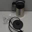 AROMASTER Milk Frother, 4 IN 1 Electric Milk Frother and Steamer for Coffee, Lattes, Cappuccinos, Automatic Hot Dense/Airy Foam & Cold Foam Maker, Ideal for Home, Kitchen and Office Daily Use (Silver)