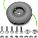 Universal String Trimmer Head Replacement Compatible with Most Clockwise and Counterclockwise Trimmers for STIHL, Husqvarna, Echo, DEWALT, Easy Load, Fixed Line,Gray