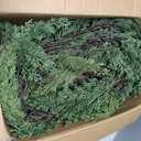 Artgar 6 Ft Christmas Cedar Garland - Realistic Greenery Cypress Garlands - Real Touch Artificial Pine Garland Christmas Decorations for Outdoor Home Dining Table Mantel Stair Porch Winter Xmas Decor