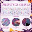Irenare Iridescent Spider Web Table Runner Summer Halloween Glitter Pastel Rainbow Sheer Mesh Table Decor 14x70In for Candy Goth Ghoul Spooky One Birthday Party Supplies Home Kitchen Dining Decoration