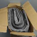 Office Chair Mat, 75" x 60" Large Chair Mat for Hard Floors, Flannel Fabric Area Rug for Hard Surface, Floor Protector Under Desk Mat for Home Office (Dark Grey)