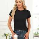 Memorose Womens Short Sleeve Tops Summer T Shirts Round Neck Causal Fashion Basic Tee, Large