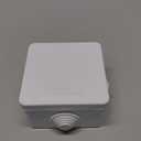 LeMotech Junction Box, ABS Plastic IP55 Water Resistant and Dustproof, Universal Electrical Enclosure, Outdoor and Indoor Project Box, 3.1" x 3.1" x 1.9", White