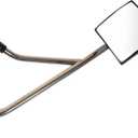 Passenger Side Manual Chrome Mirror Smooth Hood Mount Compatible with 2008-2020 International ProStar