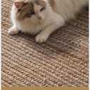 Color&Geometry Handwoven Jute Entry Rug - Natural Textured Front Door Mat 32"x48", Non-Slip Durable & Eco-Friendly Doormat for High-Traffic Entrance, Rustic Farmhouse Welcome Mat, Jute Sand