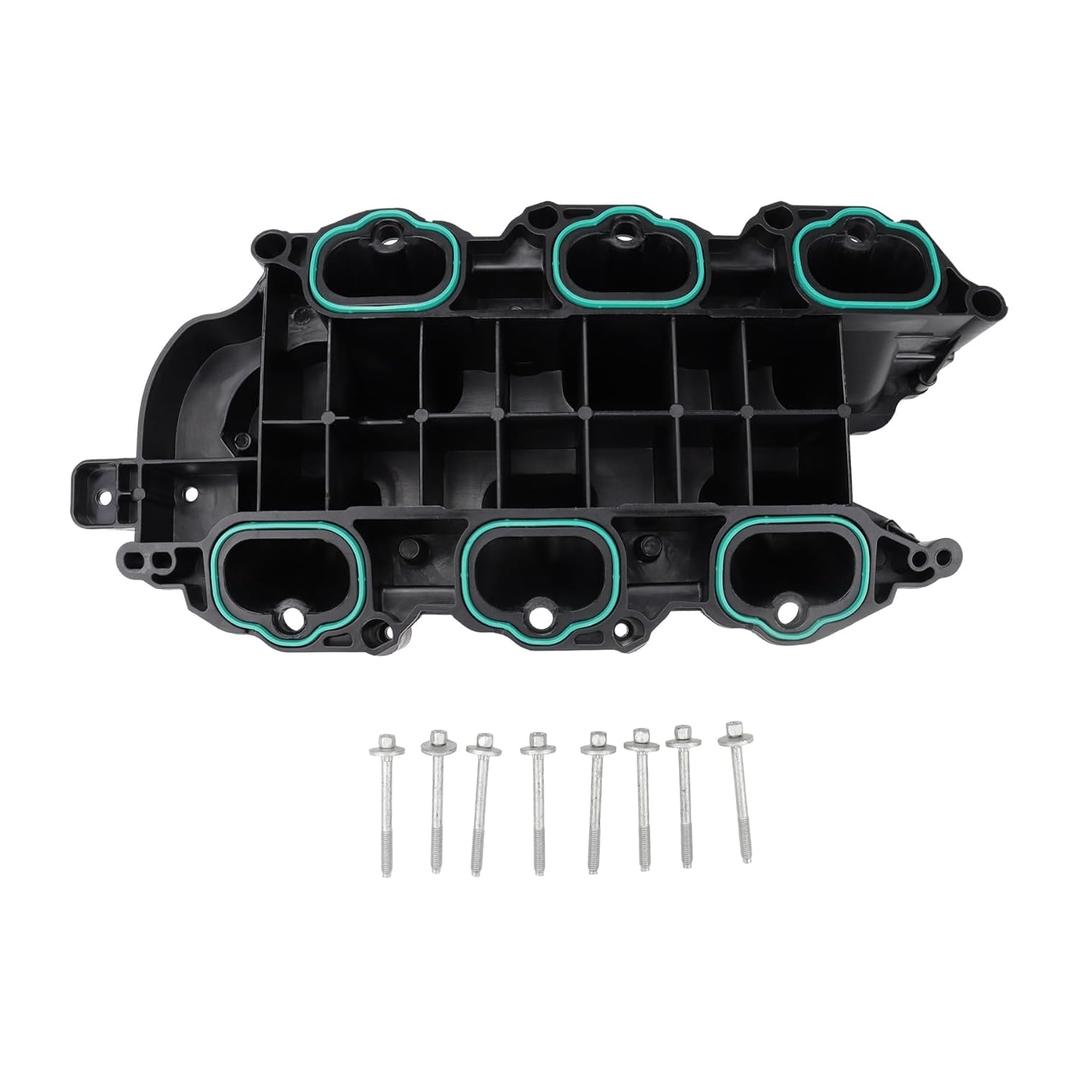 Lower Intake Manifold with Gasket Compatible with 2011-2018 Jeep Dodge RAM Chrysler 3.6L V6 Vehicles - Grand Cherokee Wrangler Journey Grand Caravan Town & Country Replaces 05184199AF