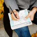 4 x Pocket Calendar 2026-2027 for Purse, Small Pocket Planner 2026-2027 for Purse 3.56.5In,24 Month Organizer from Jan 2026- December 2027 Mini Planner with Pvc Cover for Organizing & Planning (Flower)