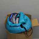 Sleeping Bag - 3 Seasons for Adults Kids Boys Girls Camping Hiking - Warm Cold Weather Lightweight Portable with Compression Bag for Backpacking in Spring, Summer, Fall and Winter (Single, 3 lbs-Lake Blue)